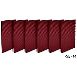 Auralex Studiofoam Wedges 24x48x1 inch Acoustic Pan... Auralex Studiofoam Wedges 24x48x1 inch Acoustic Panel 20-pack Burgundy