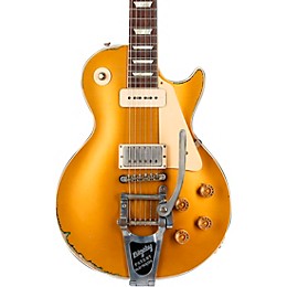 Gibson Custom Sergio Vallin 1955 Les Paul Standard Bigsby Electric Guitar Gold
