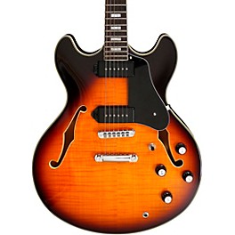 Sire H7V Hollowbody Electric Guitar Black Sire H7V Hollowbody Electric Guitar Vintage Sunburst