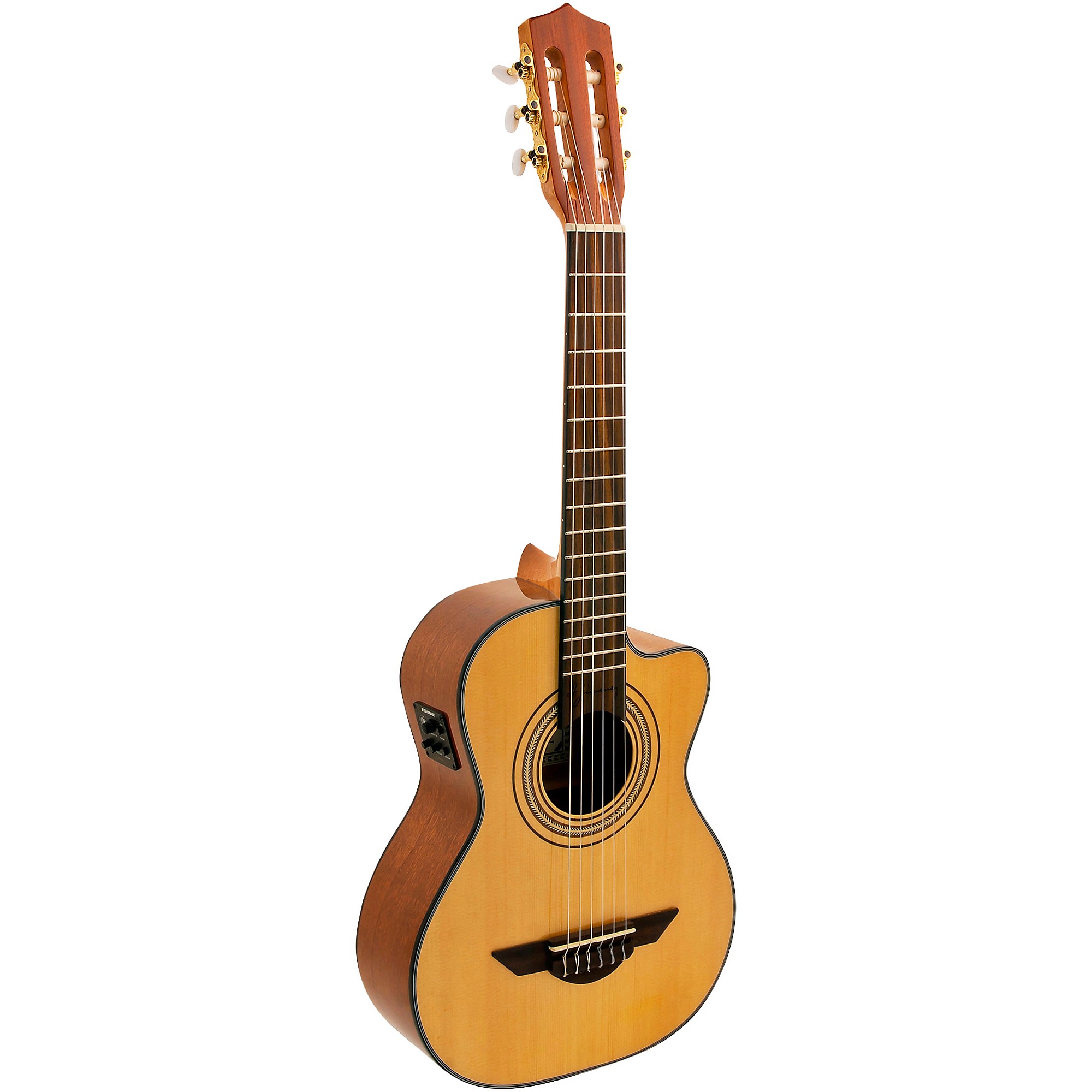 アコースティックギターRidar R350custom-model H. Jimenez Voz de Trio Cutaway Acoustic-Electric Requinto Guitar