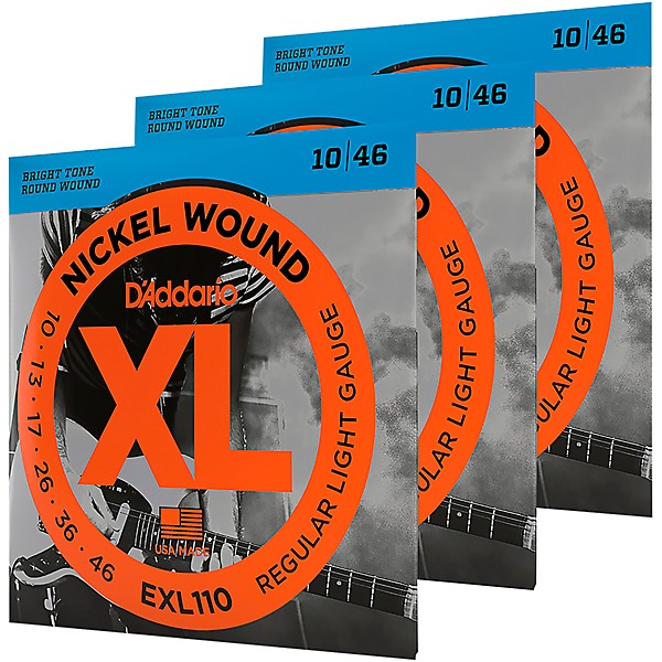 D'Addario EXL115-10P Nickel Wound Electric Guitar Strings Players Circle