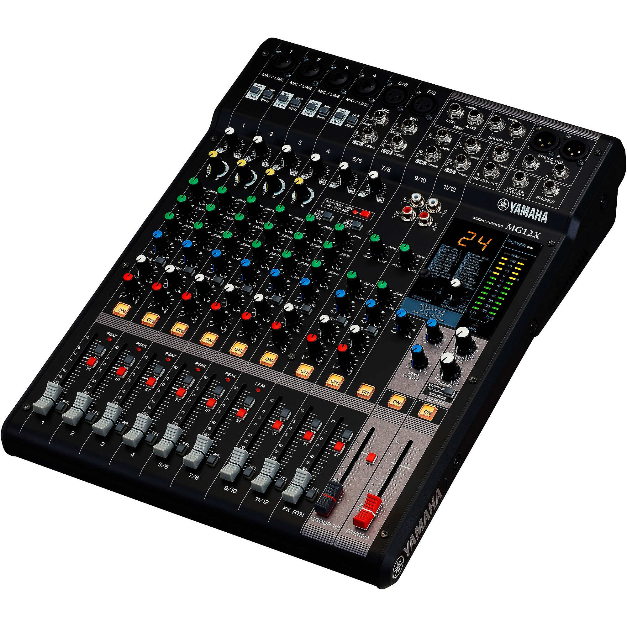 Yamaha MG12X CV 12-Input 4-Bus Mixer With Effects | Guitar