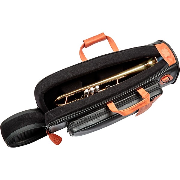 Gard 1-ELK Elite Series Black Leather Single Trumpet Gig Bag