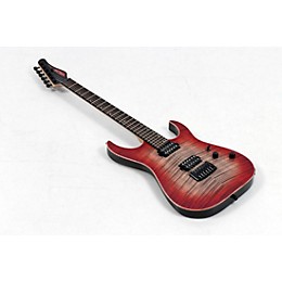 Open Box Schecter Guitar Research Custom Shop Sunset 24-6 Hipshot Electric Guitar Level 3 Red Stain Black Burst 197881526047