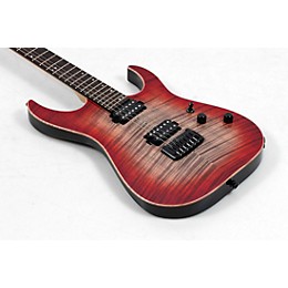 Open Box Schecter Guitar Research Custom Shop Sunset 24-6 Hipshot Electric Guitar Level 3 Red Stain Black Burst 197881526047