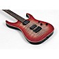 Open Box Schecter Guitar Research Custom Shop Sunset 24-6 Hipshot Electric Guitar Level 3 Red Stain Black Burst 197881526047