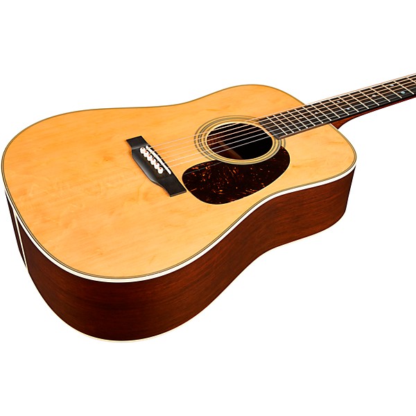 Martin Custom Shop 28 Style Dreadnought Premium Madagascar-Bearclaw Spruce Top Acoustic Guitar Natural