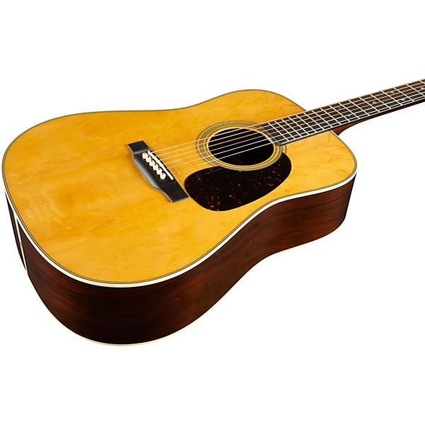 Martin Custom Shop 28 Style Dreadnought Premium Madagascar-Bearclaw Spruce Top Acoustic Guitar Natural