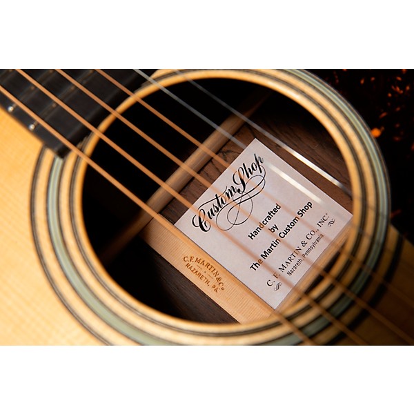 Martin Custom Shop 28 Style Dreadnought Brazilian Rosewood- Adi Spruce Top- VTS Acoustic Guitar Natural