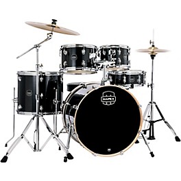 Mapex Venus 5-Piece Rock Drum Set With Ha... Mapex Venus 5-Piece Rock Drum Set With Hardware and Cymbals Black Galaxy Sparkle