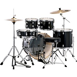 Mapex Venus 5-Piece Rock Drum Set With Hardware and Cymbals Black Galaxy Sparkle