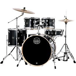 Mapex Venus 5-Piece Rock Drum Set With Hardware and Cymbals Black Galaxy Sparkle