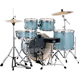 Mapex Venus 5-Piece Rock Drum Set With Hardware and Cymbals Aqua Blue Sparkle