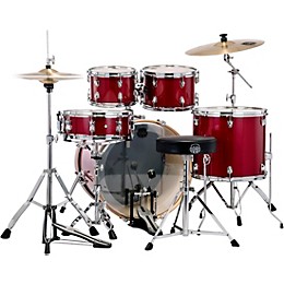 Mapex Venus 5-Piece Rock Drum Set With Hardware and Cymbals Crimson Red Sparkle