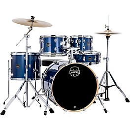 Mapex Venus 5-Piece Fusion Drum Set With Ha... Mapex Venus 5-Piece Fusion Drum Set With Hardware and Cymbals Blue Sky Sparkle