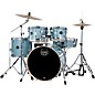 Mapex Venus 5-Piece Fusion Drum Set With Hardware and Cymbals Aqua Blue Sparkle