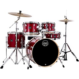 Mapex Venus 5-Piece Fusion Drum Set With... Mapex Venus 5-Piece Fusion Drum Set With Hardware and Cymbals Crimson Red Sparkle