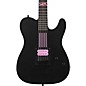 Schecter Guitar Research Machine Gun Kelly PT With Hot Pink Line Graphics Electric Guitar Satin Black thumbnail