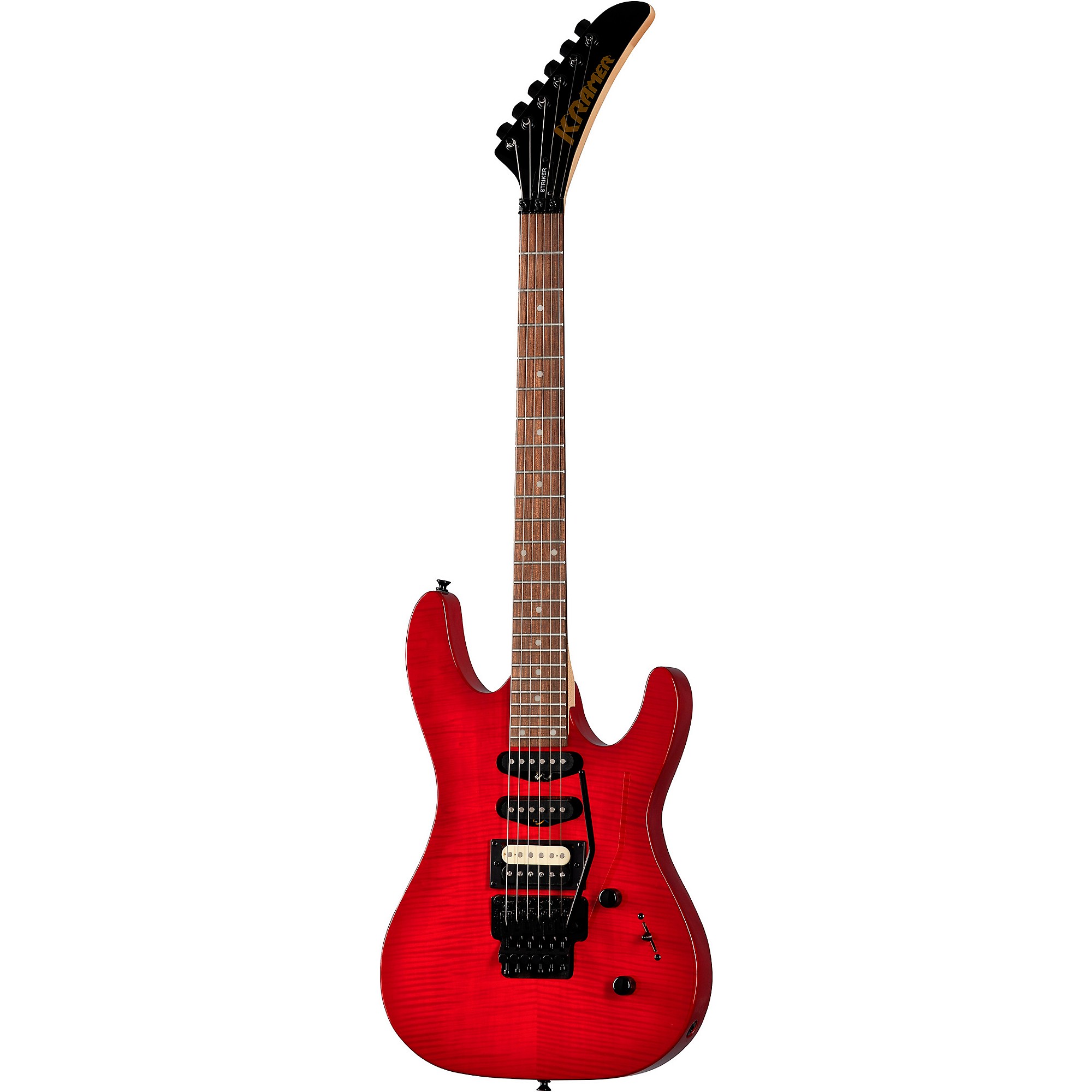 Kramer Striker Figured HSS Floyd Rose Electric Guitar Transparent Red |  Guitar Center