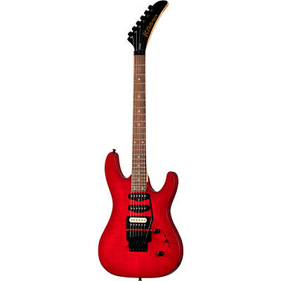 Kramer Striker Figured Hss Floyd Rose Electric Guitar Transparent Red for sale