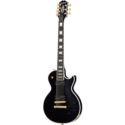 Epiphone Matt Heafy Les Paul Custom Origins 7-String Electric Guitar Ebony for sale