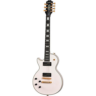 Epiphone Matt Heafy Les Paul Custom Origins 7-String Left-Handed Electric Guitar Bone White for sale