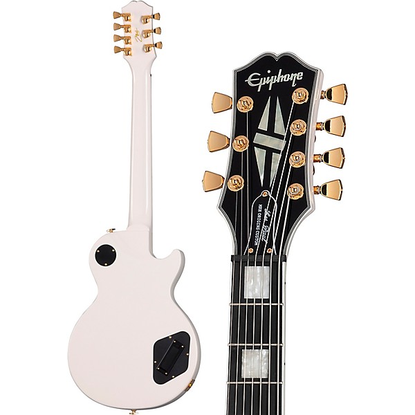 Epiphone Matt Heafy Les Paul Custom Origins 7-String Left-Handed Electric Guitar Bone White