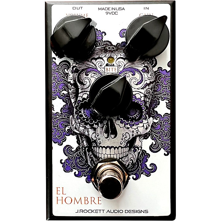 J.Rockett Audio Designs EL Hombre Overdrive Effects Pedal Silver
