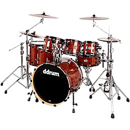 ddrum Dominion Birch 7-Piece Shell Pack - Inferno Red Pearl