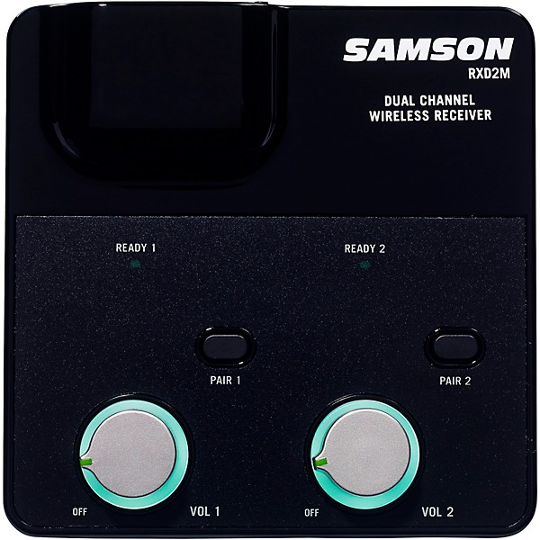Samson XPD2m 2.4GHz Dual-Channel Wireless Tabletop Receiver System With 2 Q6 Dynamic Handheld Mics (HXD1-Q6 x 2/RXD2M), 2....