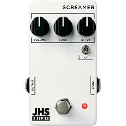 JHS Pedals 3 Series Screamer Effects Pedal White