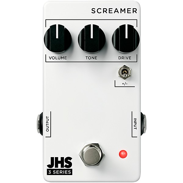 JHS Pedals 3 Series Screamer Effects Pedal White