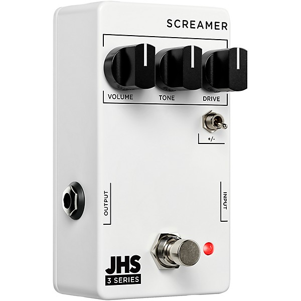 JHS Pedals 3 Series Screamer Effects Pedal White