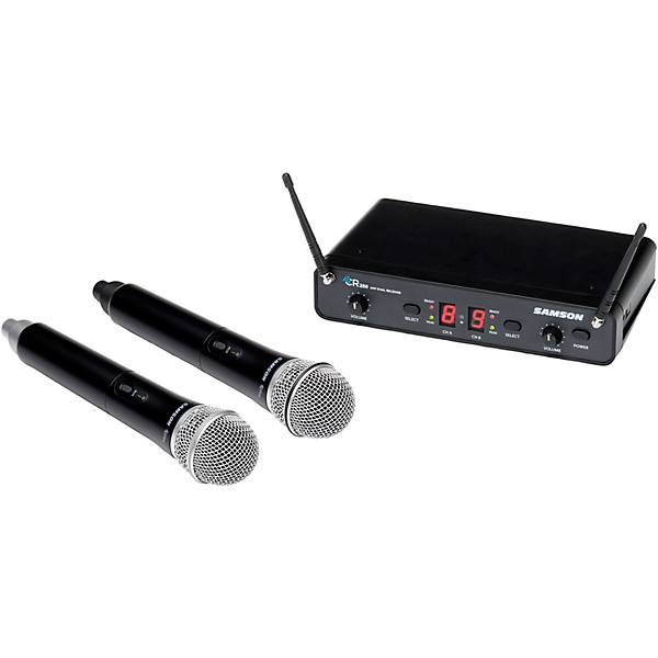 Samson Concert 288 Dual-Channel Wireless Handheld System With 2 Q6 Handheld Microphones (CB288 x 2/CR288) Band H