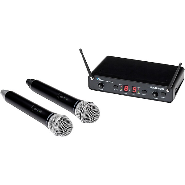 Samson Concert 288 Dual-Channel Wireless Handheld System With 2 Q6 Handheld Microphones (CB288 x 2/CR288) Band K