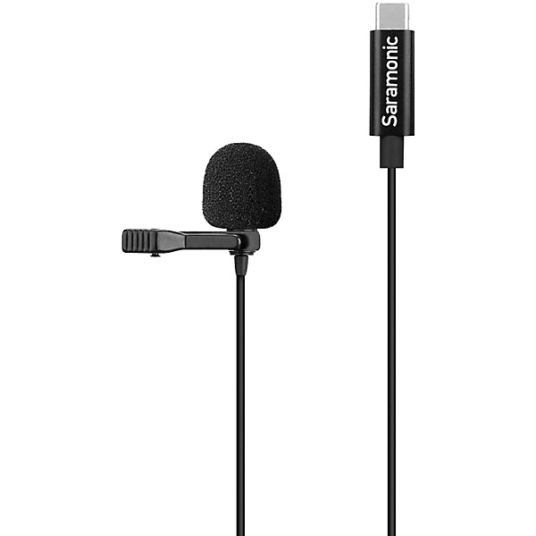 Saramonic LavMicro U3A Omnidirectional Clip-On Lavalier Microphone with 2m USB-C Cable for Android Mobile Devices and Comp...