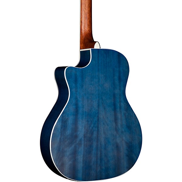 Cort Grand Auditorium Quilted Maple Acoustic-Electric Guitar Coral Blue Burst