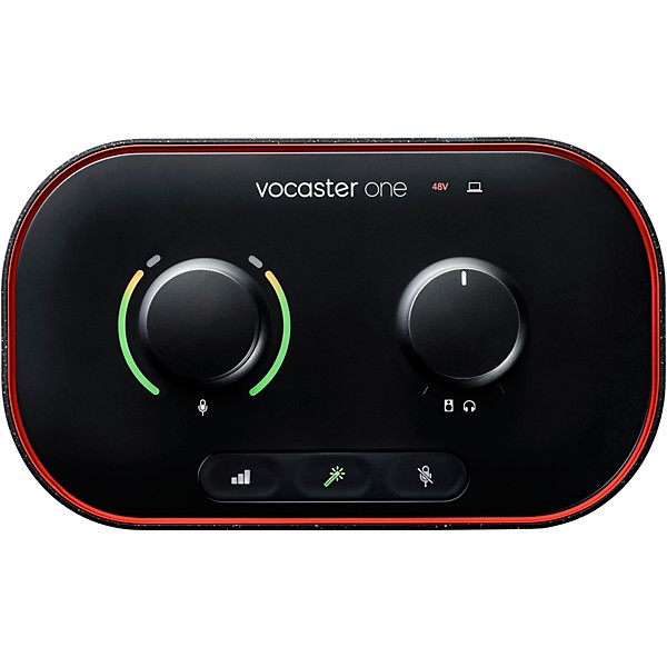 Open Box Focusrite Vocaster One Podcasting Interface for Solo Content Creators Level 1