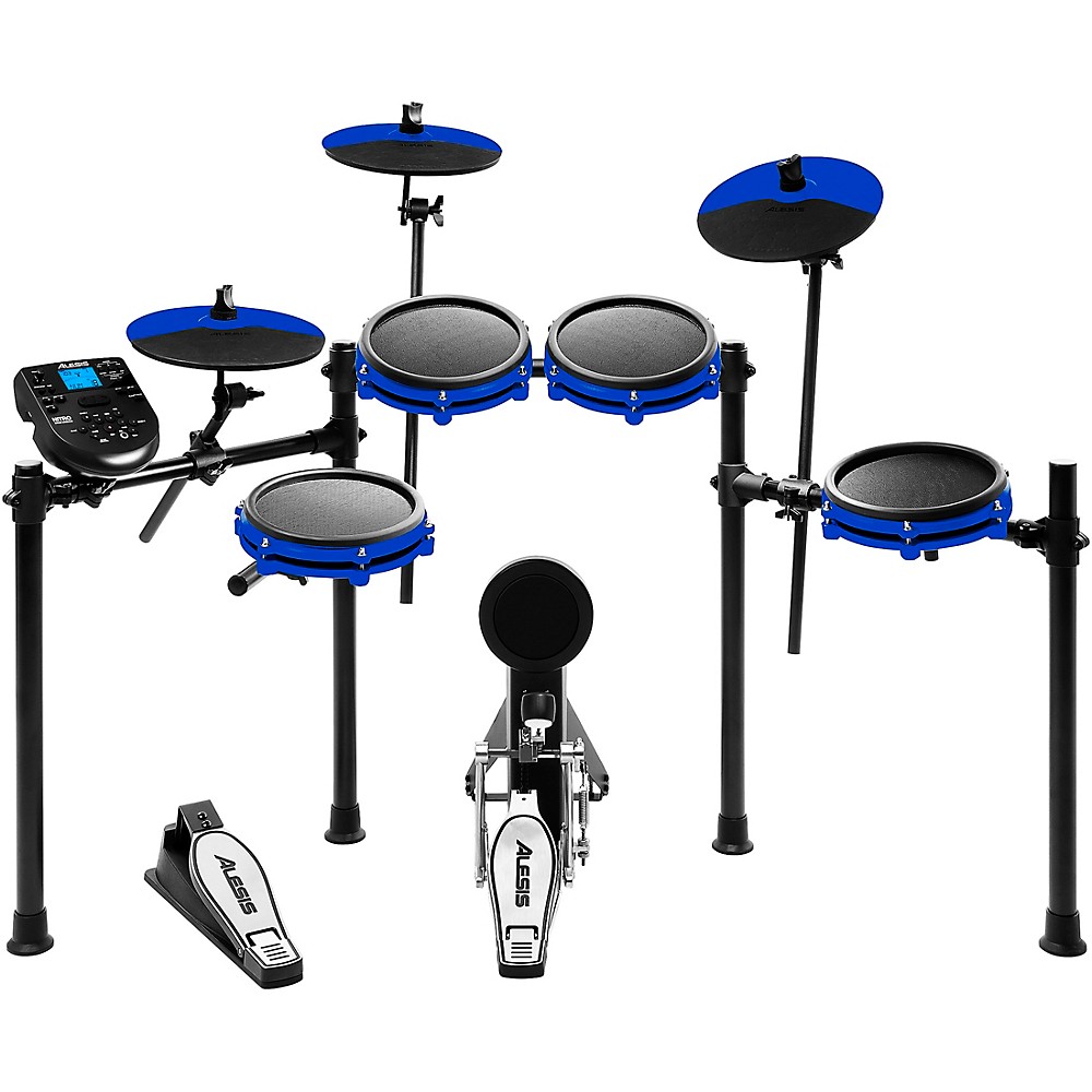 Alesis Nitro Mesh Limited-Edition Blue Lightning Electronic Drum Set