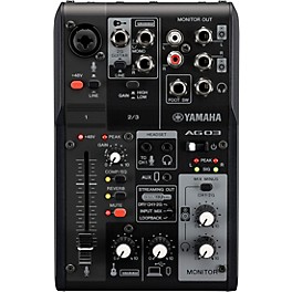 Blemished Yamaha AG03MK2 3-Channel Mixer/USB Interface for IOS/Mac/PC Black Level 2  197881207908