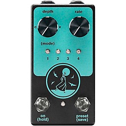 NativeAudio Pretty Bird Woman Chorus/Vibrato Effects Pedal Black and Teal