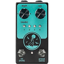 NativeAudio Pretty Bird Woman Chorus/Vibrato Effects Pedal Black and Teal