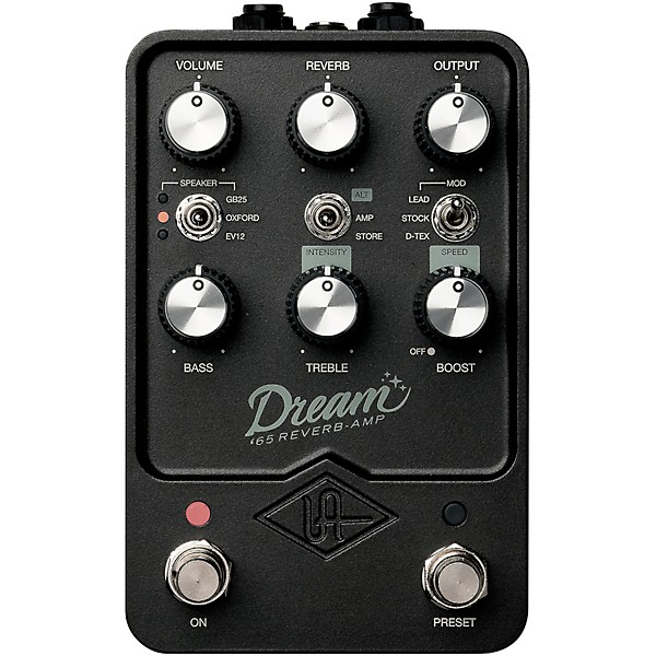 Universal Audio UAFX Dream '65 Reverb Amplifier Effects Pedal Black