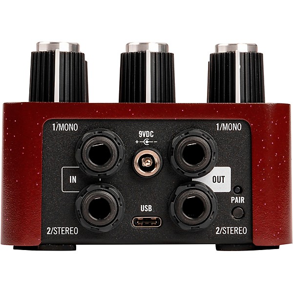 Universal Audio UAFX Ruby '63 Top Boost Amplifier Effects Pedal Dark Maroon