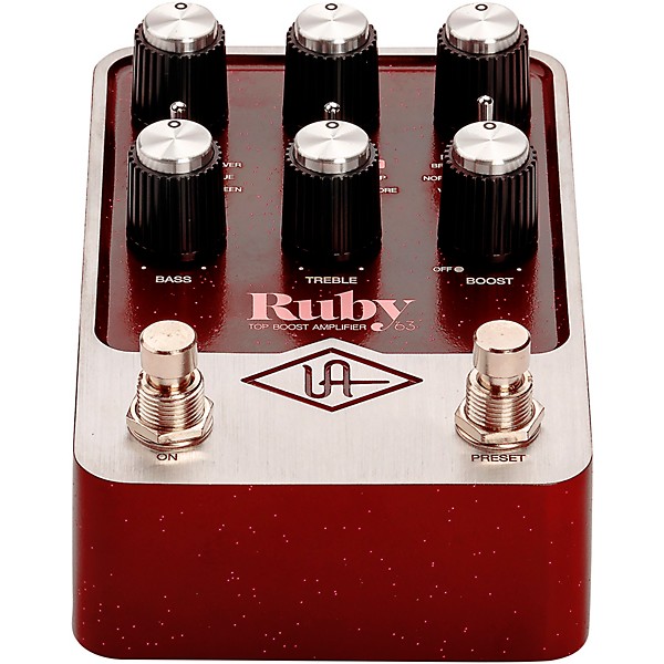 Universal Audio UAFX Ruby '63 Top Boost Amplifier Effects Pedal 