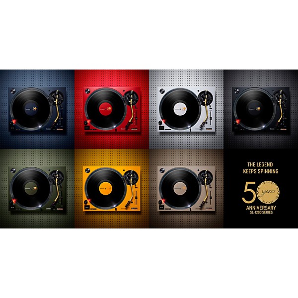 Open Box Technics SL-1200M7L 50th Anniversary Direct-Drive Professional Turntable Level 1 Blue