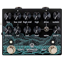 Walrus Audio Badwater Bass Pre-Amp D.I. Pedal Black