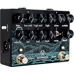 Walrus Audio Badwater Bass Pre-Amp D.I. Pedal Black