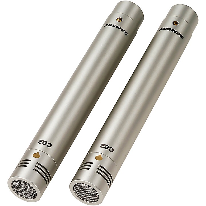 SAMSON C02 コンデンサーマイク ペア（2本セット）ケース・クリップ付 Samson C02 Pencil Condenser Mics - Supercardioid (Pair) | Guitar