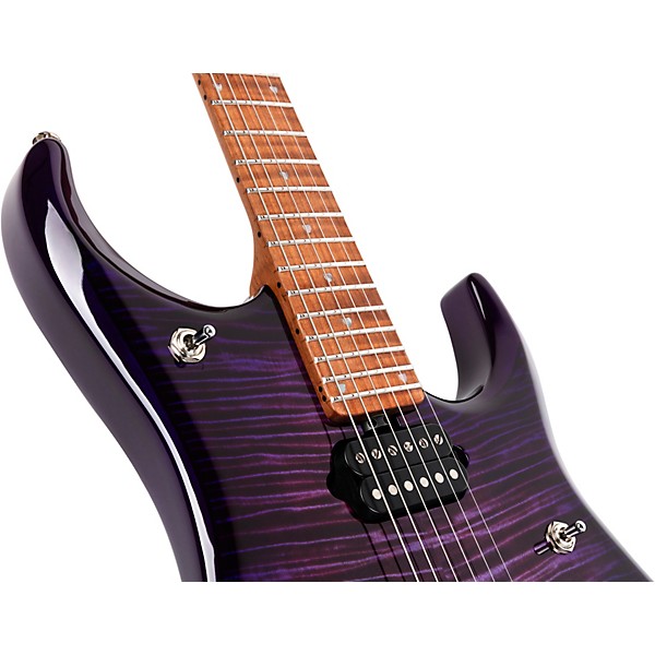 Ernie Ball Music Man JP15 Electric Guitar Purple Nebula Flame